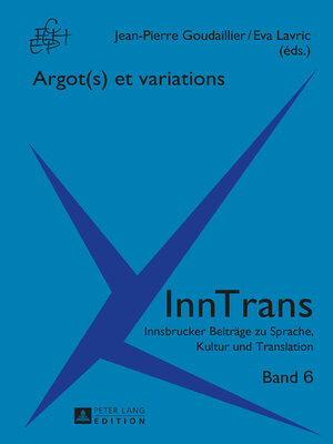 cover image of Argot(s) et variations